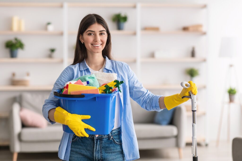 Happy cleaner in Santa Barbara County, CA