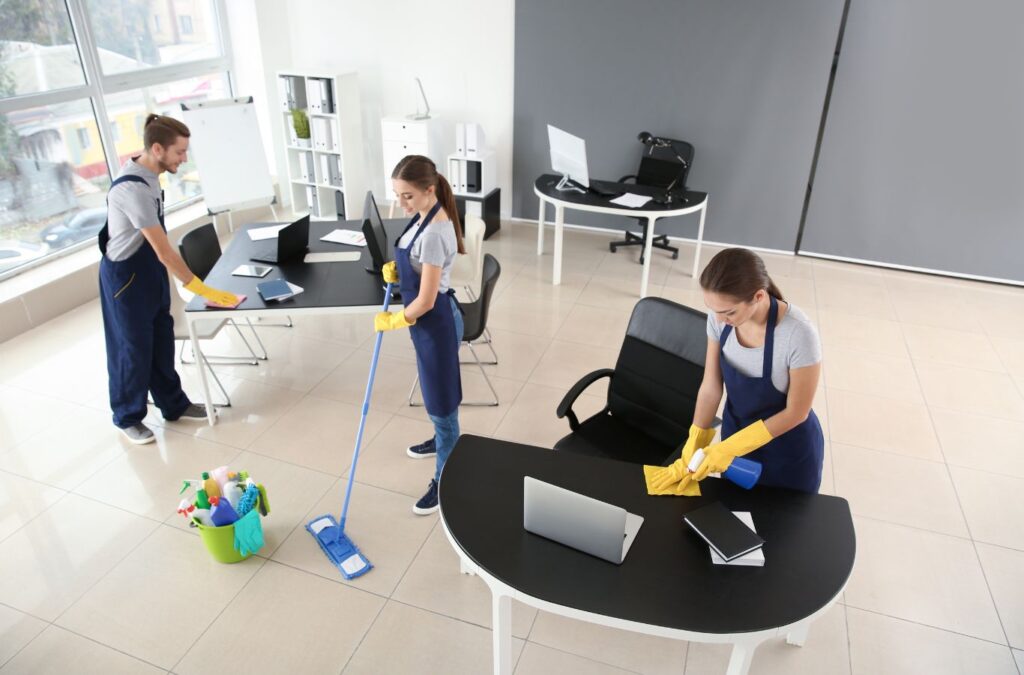 Coast House Cleaning team providing commercial cleaning services in Carpinteria