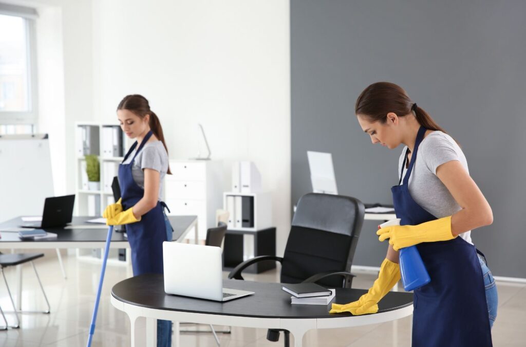 Coast House Cleaning expert performing commercial cleaning in a Carpinteria business, Commercial Cleaning Near Me